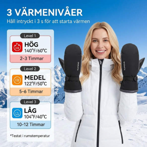 HeatWear - Elektriskt Uppvärmd Vantar